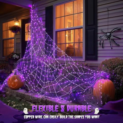 JMEXSUSS USB 100 LED Purple Fairy Lights Plug in