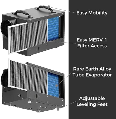 ALORAIR 120 Pints Energy Star Crawlspace Dehumidifier with Pump 1300 Sq.Ft.