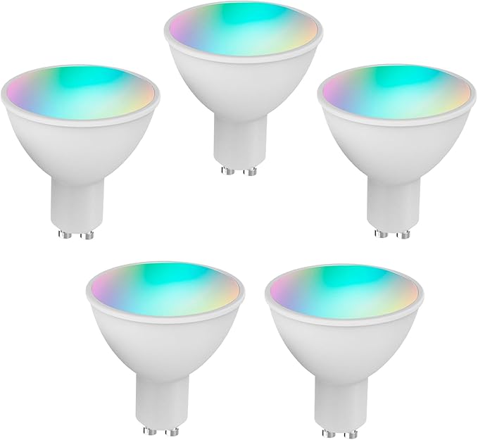 Zerodis Smart Light Bulb,Color Changing Light Bulb Voice Control APP Remote Control Timing Function RGB + W + C Lighting Work with Echo (5)