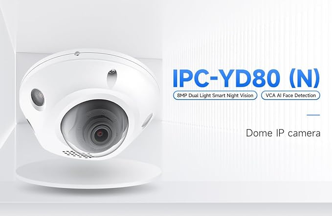 Marquis 4K 8MP PoE IP Vandal Dome PoE IP Camera Outdoor, 2.8mm Wide Angle 105° Fov, 98ft Night Vision, H.265, Compatible with NVR, Blue Iris Through ONVlF Protocol