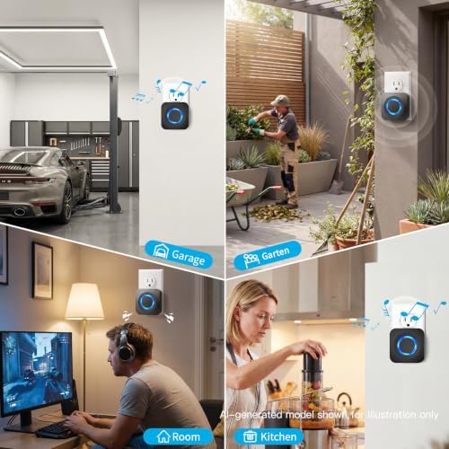 WIFI Wireless Doorbell Chime Compatible with Ring, Nest, Blink