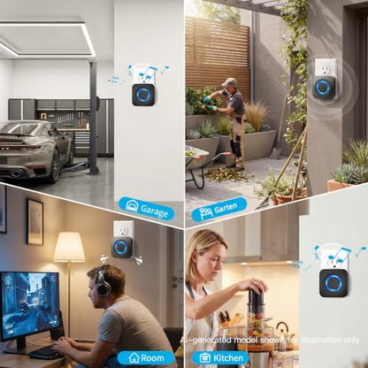 WIFI Wireless Doorbell Chime Compatible with Ring, Nest, Blink