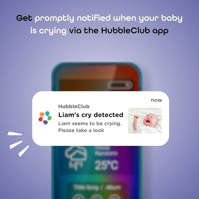 HUBBLE CONNECTED SkyVision AI Pro Baby Monitor Camera, HD 5" Home Display