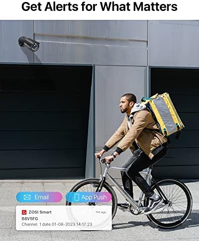 ZOSI 16CH Home Security Camera System with 2TB HDD, 8-Pack 1080P Cameras