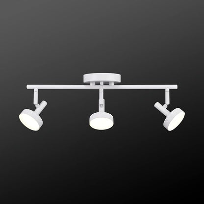 Globe Electric 64000008 19" 3-Light 22.5W Dimmable LED Integrated Track Lighting, Matte White, Lighting for Kitchen, Bathroom, Bedroom, or Dining Room, Living Room Ceiling Lights, Light Fixture