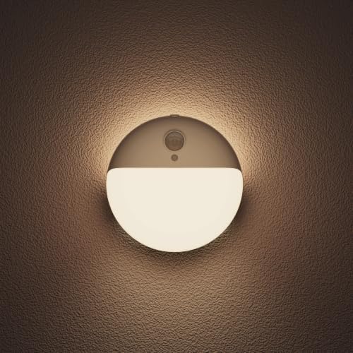 YUNLEX Motion Sensor Night Light Battery Operated, Stick on Light Indoor