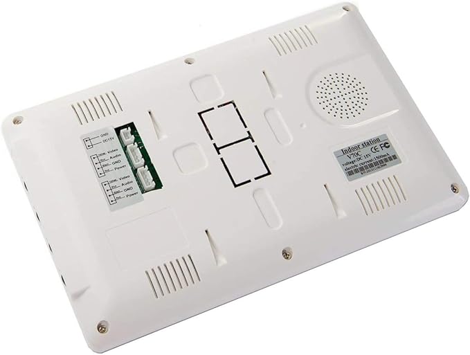 2 Units Apartment Video Intercom System, 7 Inch Monitor Wired Video Doorbell Door Phone Kits, Indoor Outdoor IR Camera, Monitoring, Unlock, 2 Way Intercom for Home Apartment
