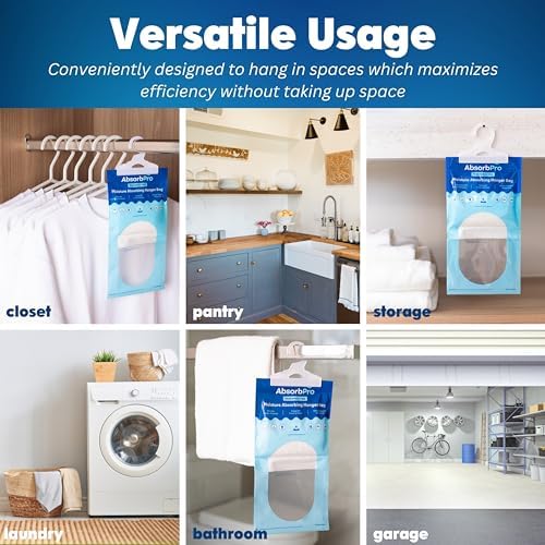 Absorb Pro Hanging Moisture Absorber Bags 9.8 oz, 10-Pack