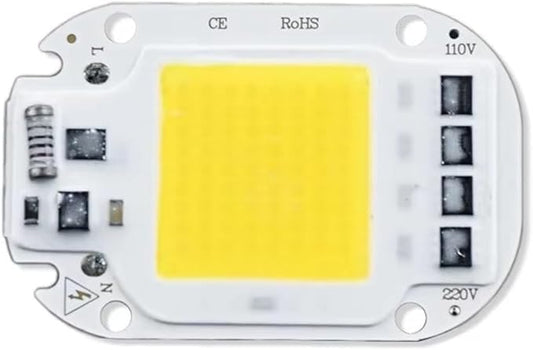 LED COB Lamp Chip 20W 30W 50W AC 110V 220V Smart IC LED Beads For DIY LED Grow Floodlight Bulb Day White Cold White Warm White(Day White,50W 220v)