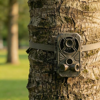 Trail Camera 32MP 2.7K, Mini Game Camera with Night Vision, Motion Activated 0.2s Trigger, 120° Wide Angle, Waterproof No Glow Infrared, Hunting Camera with 32GB Card, 2.0” HD Screen