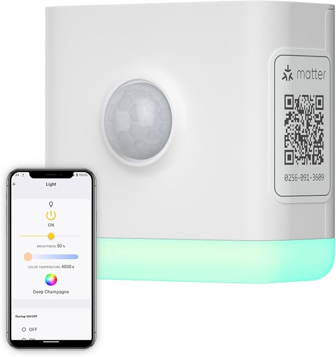 THIRDREALITY Smart Color Night Light, Matter Over WiFi, 3-1 Multi-Functionality, Work with SmartThings, Google Home, Apple Home, Alexa