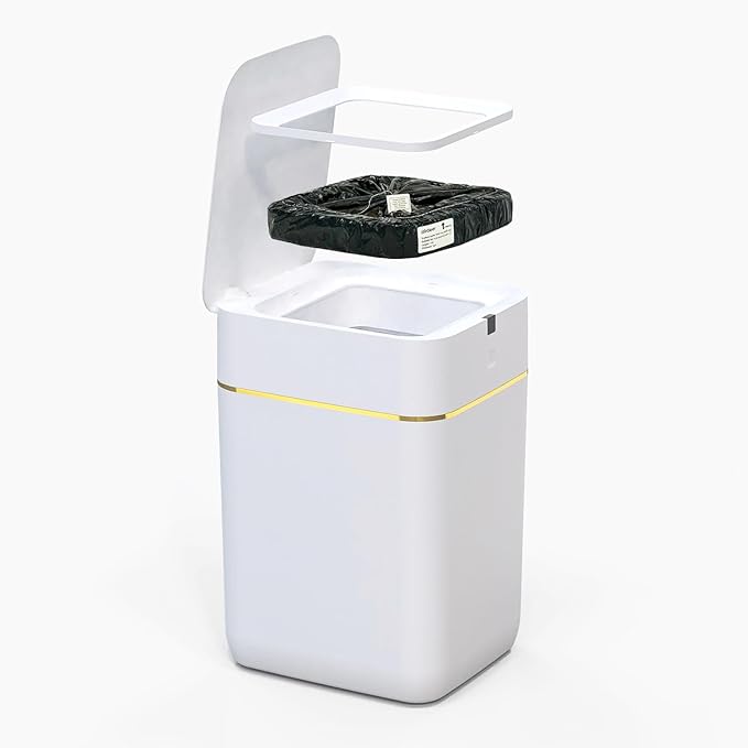 Airdeer Refill Bag Ring, Trash can bags, 10m continuous garbage bag, Designed for Airdeer Self-sealing Smart Trash Can(A1/L2, Pack of 6)