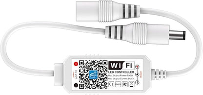 LGIDTECH Single Color LED Strip Light WiFi Wireless Controller,Smartphone APP Control Directly,Compatible With Amazon Alexa,Google Home Assistant Voice Control System