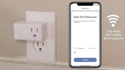 Feit Electric Indoor Smart WiFi Plug Compatible with Alexa and Google Home (3 Pack)