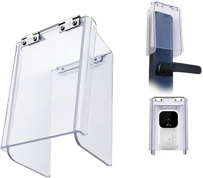 Weatherproof Flip-Cover for Smart Door Locks & Keypads - Universal Rain Shield for Access Control Keypads, Door Phones, and Intercom Systems (Y140 - Flip lid)