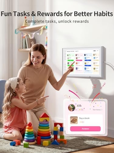 Airzeen 15.6" Digital Calendar, Subscription-Free, Smart Wall Calendar