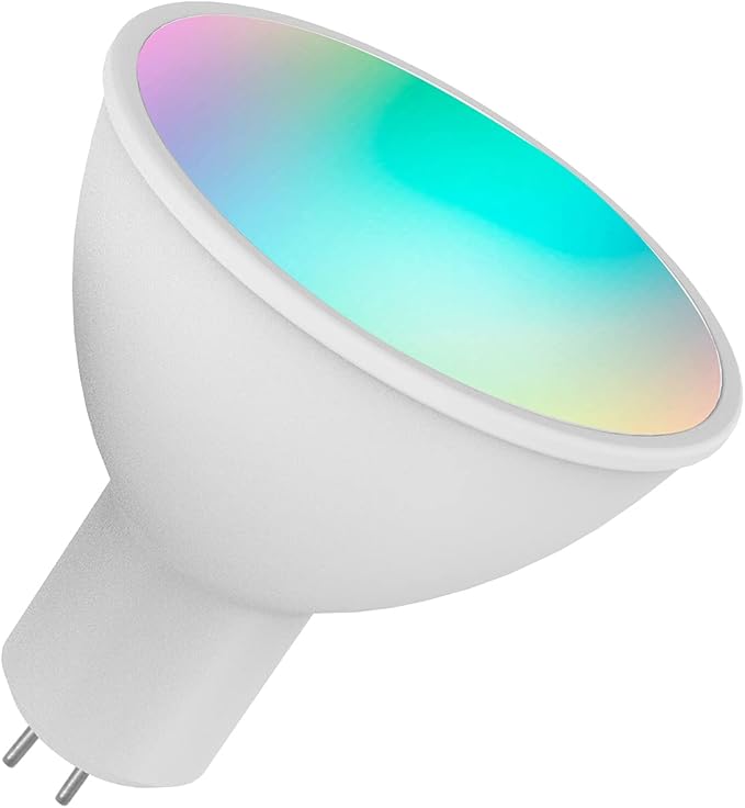 Smart Bulb RGB W C LED Bulb 5W GU5 3 Dimmable Light Phone APP Remote Control Compatible with Alexa Home Tmall Elf for Voice Control 1PCS