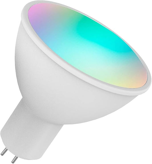 Smart Bulb RGB W C LED Bulb 5W GU5 3 Dimmable Light Phone APP Remote Control Compatible with Alexa Home Tmall Elf for Voice Control 1PCS