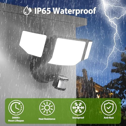 Abovizo 150W Motion Sensor Outdoor Lights, 16500LM LED Security Lights