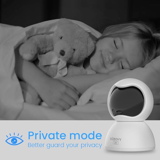2K Indoor Security Camera,2.4Ghz WiFi for Home SecurityAI Human Detection, Phone App for Pet/Baby Monitor.Two-Way Audio,Night Vision,24/7 SD Card Storage (L2)