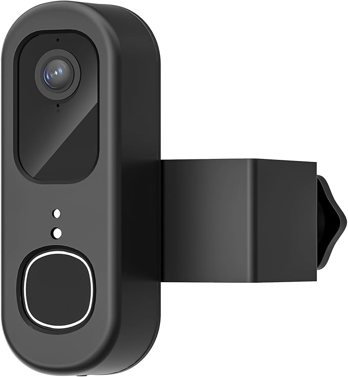 Anti-Theft Doorbell Mount for Arlo Video Doorbell 2K (2nd Gen), Arlo Camera Mount Easy No-Drill Mounting Bracket, Weatherproof Protection for Arlo Doorbell Camera, Ideal for Homes Apartments Rentals