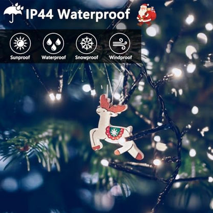 BHCLIGHT 50FT 1000LED Cluster Christmas Lights with Remote, Cool White