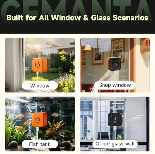 3MP Window Camera, Indoor Cameras for Home Security-4Pack Orange
