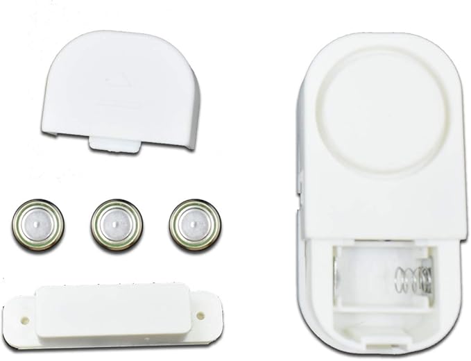 12 Pack Wireless Security Window/Door Alarm, Magnetic Sensor Door Window Burglar Alert Alarm Pool Alarms Super Loud for Home, Garage, Apartment, Dorm, RV and Office(Include Batteries)