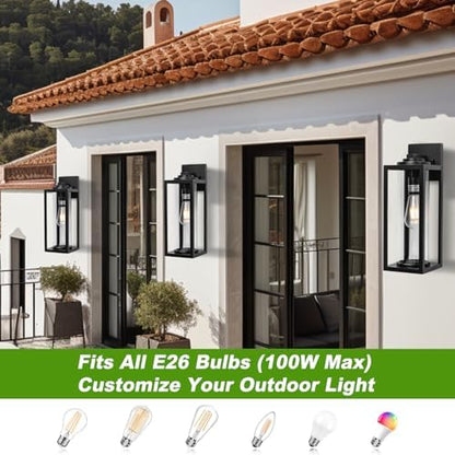 FILIYANO Large Outdoor Wall Lights, 20 Inch,Modern Exterior Fixtures,2 Pack