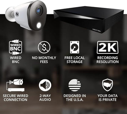 Night OWL FTD4-81-8L HD DVR Security KIT