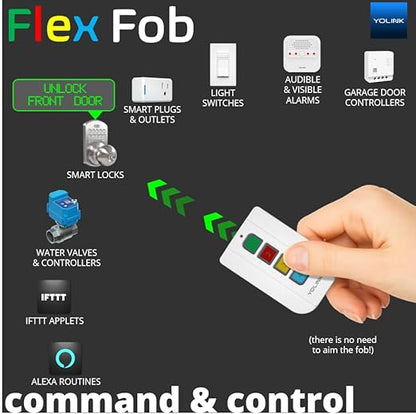 YoLink Super Long Range Smart Relay - Compatible with Alexa, Google, and IFTTT - Max. 5 Amps - Hub Included