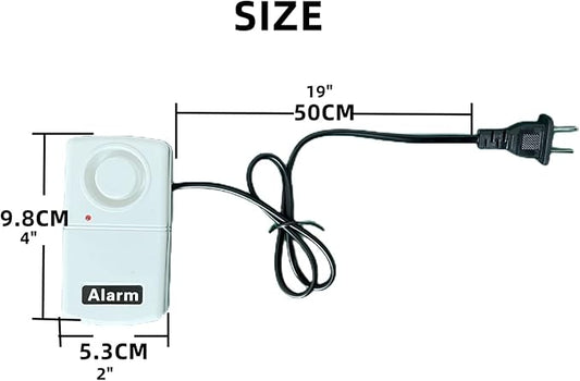 2X Power Failure Alarm Automatic Detector 120db Power Cut-Off Alarm Power Outage Alarm 110V 120V Needs 9V Battery (Not Included)