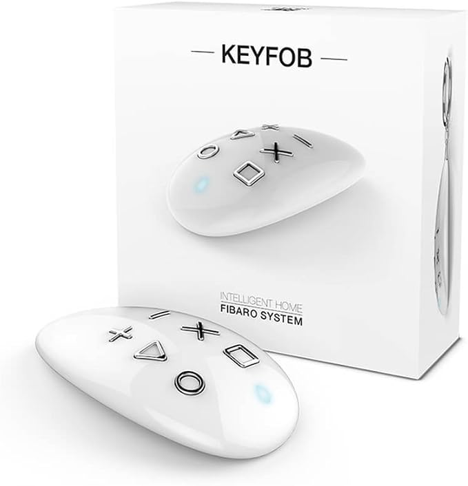 FIBARO KeyFob, Remote, Z-Wave Scene Controller, White, FGKF-601, Doesn't Work with HomeKit
