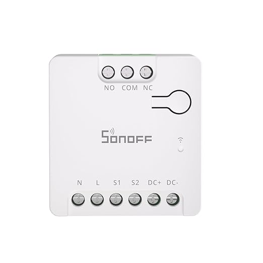 SONOFF WiFi MINI-D Smart Switch with Matter,Dry Contact Output,Supports AC or DC Input,Compatible Alexa & Google Home,for Garage Doors、Boilers、DC Low Power Motors/Solenoid Valves (2 PCS)
