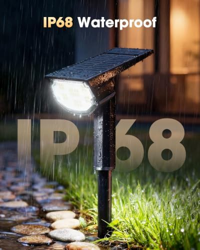 AloftSun Solar Spot Lights Outdoor , Solar Lights Outdoor Waterproof