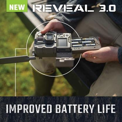 TACTACAM Reveal X Gen 3.0 Cellular Trail Camera: Auto Connect 4G LTE, 4K Photo, 1080p Video, Low-Glow IR Flash, No SD Card Needed, Long Battery Life – Best Hunting, Game & Property Monitoring Camera