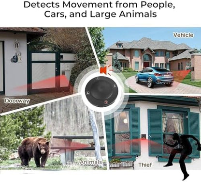 eMACROS Driveway Alarm Receiver Only, Sensor Required-Not Wrok for Pre-2022