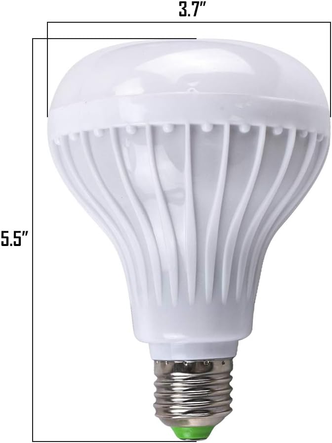 LED Light Bulb Bluetooth Speaker, White + RGB + Yellow Light Ball Bulb Colorful Lamp Smart Music Bulb Audio Bluetooth Speaker with Remote Control for Home,Party,Bar,Garden or Spook House