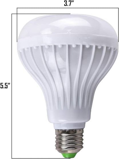 LED Light Bulb Bluetooth Speaker, White + RGB + Yellow Light Ball Bulb Colorful Lamp Smart Music Bulb Audio Bluetooth Speaker with Remote Control for Home,Party,Bar,Garden or Spook House