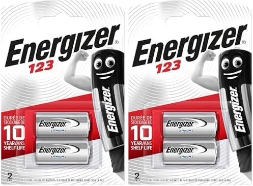 Energizer EL123APB-2 3-Volt Lithium Photo Battery (2-Count) (Pack of 2)