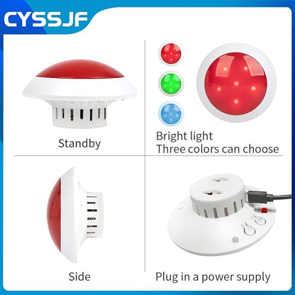 Wireless Caregiver Pager System - 2 Receivers with Strobe Light 3 Waterproof Transmitters (2 Lanyard/1 Watch SOS Button) Emergency Alert for Elderly Patients Home Care Hospitals No Monthly Fee