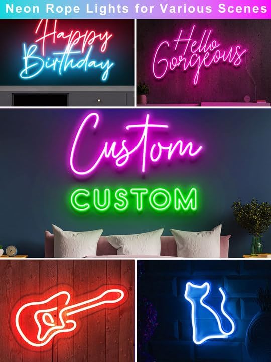 Ledagic 10ft RGB Led Neon Rope Lights, Remote App Control Led Rope Lights