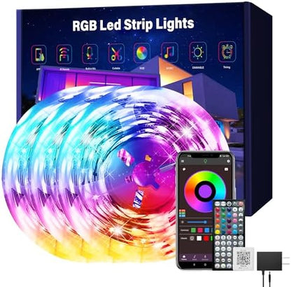 Ledagic Led Lights for Bedroom 300 ft (3 Rolls of 100ft) Led Lights