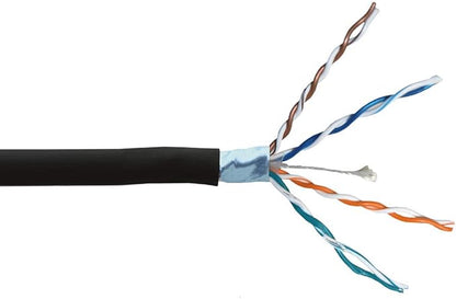 Lorex Outdoor CAT6 Ethernet Cable, for Use with 4K Wired Security Cameras, Weatherproof and Direct Burial Underground, 10GB/Second, 100 Feet (30m)