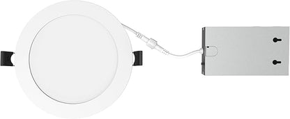 Elevate 6" Slim Canless LED Downlight, 7W/9W/12.5W — Ultra-Thin Recessed Fixture, 5CCT, IC Rated, Dimmable, Wet-Rated — Ideal for Kitchens & High Ceilings