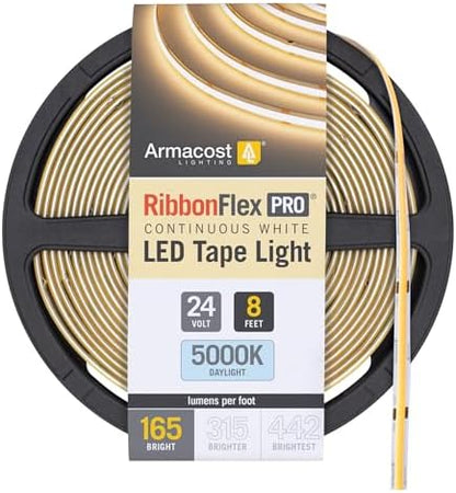 Armacost Lighting RibbonFlex Pro COB, 24V, 5000K, 165 Lumens/Ft, IP20, 2.5M 171410