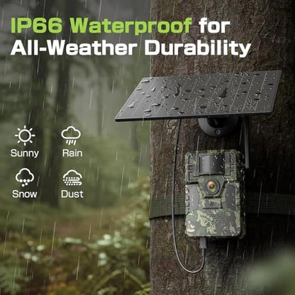 4G LTE Cellular Trail Camera, AI Animal Detection Unlimited Data Plan