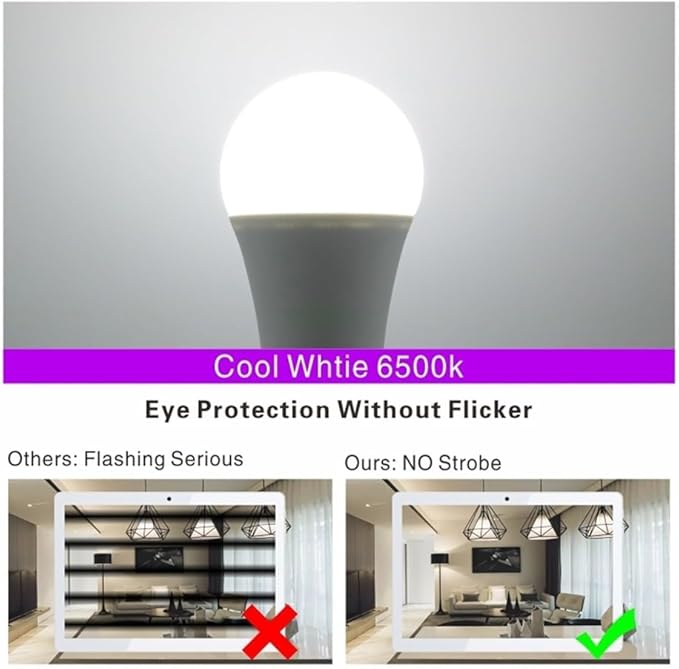 YSJX Lights, Pack of 1, LED Dusk to Dawn Bulb, AC85-265V 5W/7W/9W/12W E27 Outdoor Sensor Day/Night Light, Auto ON/Off Smart Lamps, Household Bulbs(5W)