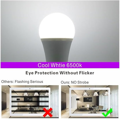 YSJX Lights, Pack of 1, LED Dusk to Dawn Bulb, AC85-265V 5W/7W/9W/12W E27 Outdoor Sensor Day/Night Light, Auto ON/Off Smart Lamps, Household Bulbs(9W)