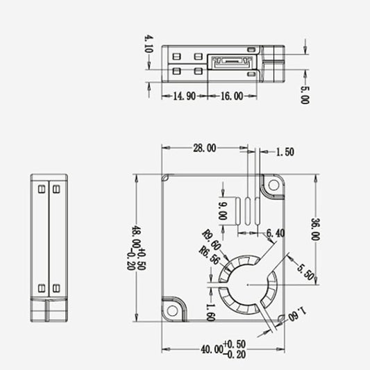 PMS9103M PM2.5 Dust Particle Sensor Module Detects PM2S-3 Indoor Quality Detection PMS9003M Plantower